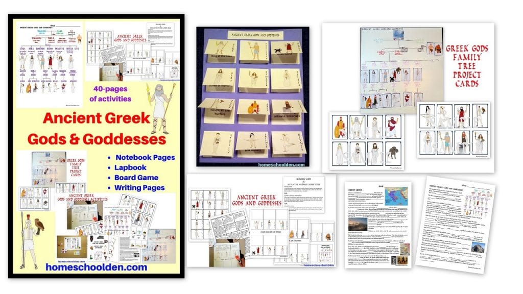 Ancient Greek Gods and Goddesses Packet